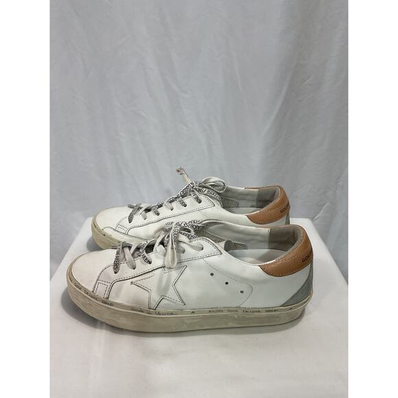 Golden Goose 'Hi Star' White Leather Sneaker Size 10 - Picture 3 of 6